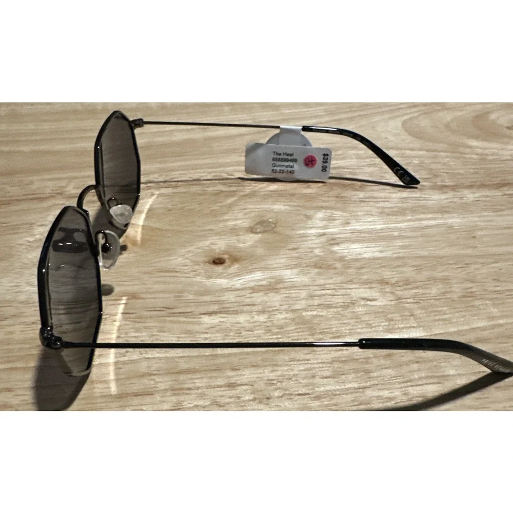 PRIVE REVAUX THE HEAT 9RQXN Gunmetal Unisex Sunglasses 52mm 22 140